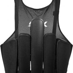 STX Cell X Lacrosse Rib Pads - Rear view with the extended padding